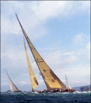J class tacking though Hurst Channel